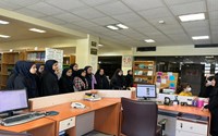 بازدید دانش آموزان دبیرستان شاهد از کتابخانه دانشکده پزشکی