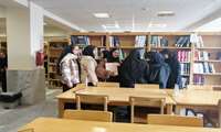 بازدید دبیرستان دخترانه لعیا از کتابخانه دانشکده پزشکی