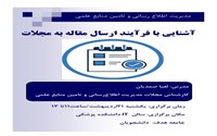 برگزاری کارگاه: آشنایی با فرآیند ارسال مقاله به مجلات